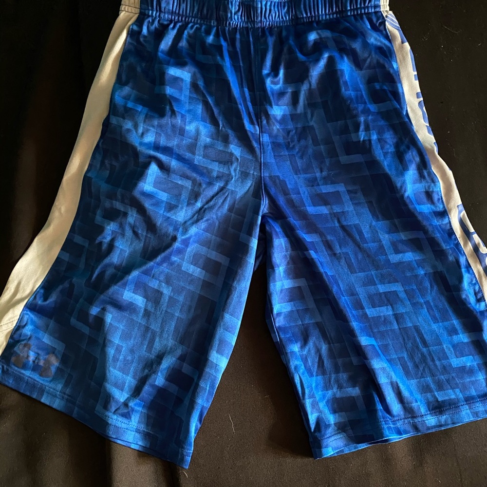 Boys blue under armour shorts